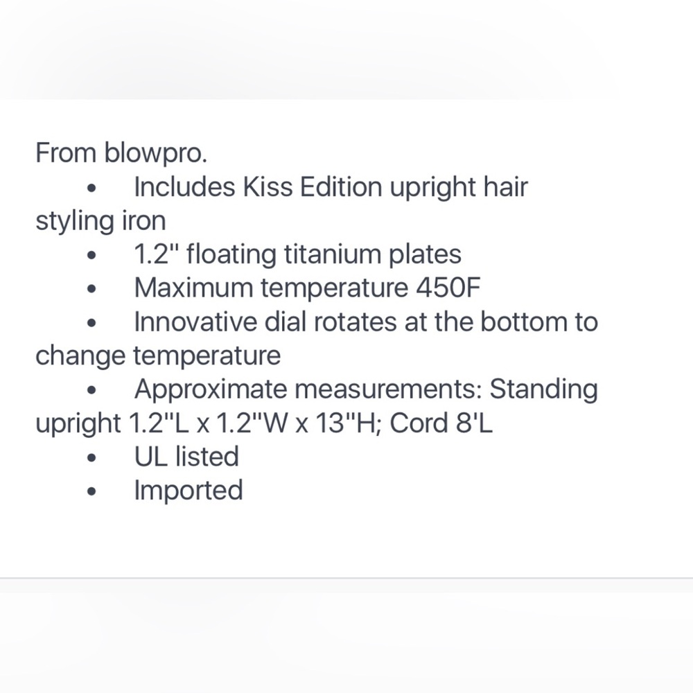 BLOWPRO KISS EDITION UPRIGHT TITANIUM STYLER - Picture 4 of 6